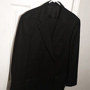 Custom No Name Men Charcoal 2 Piece Suit   44R